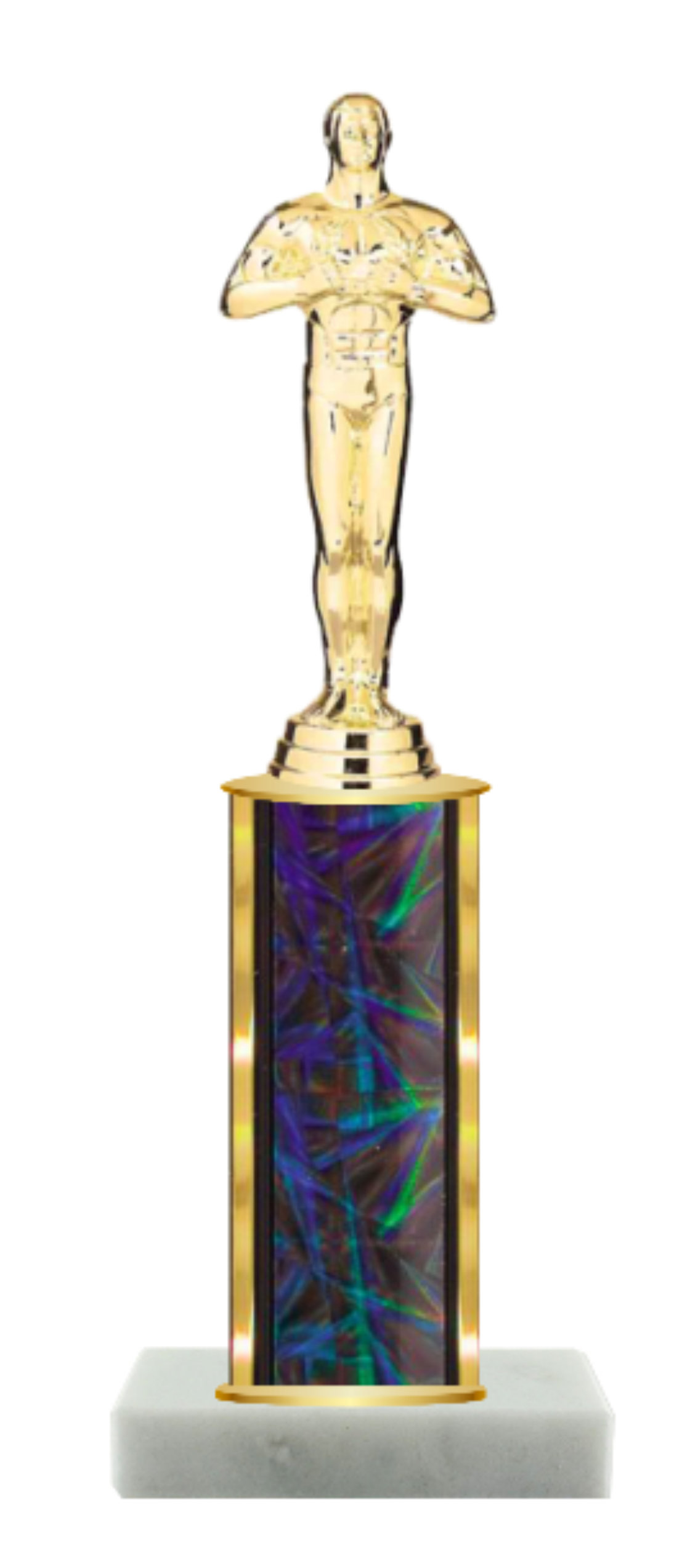 B Model Trophy - Round Column & Figure