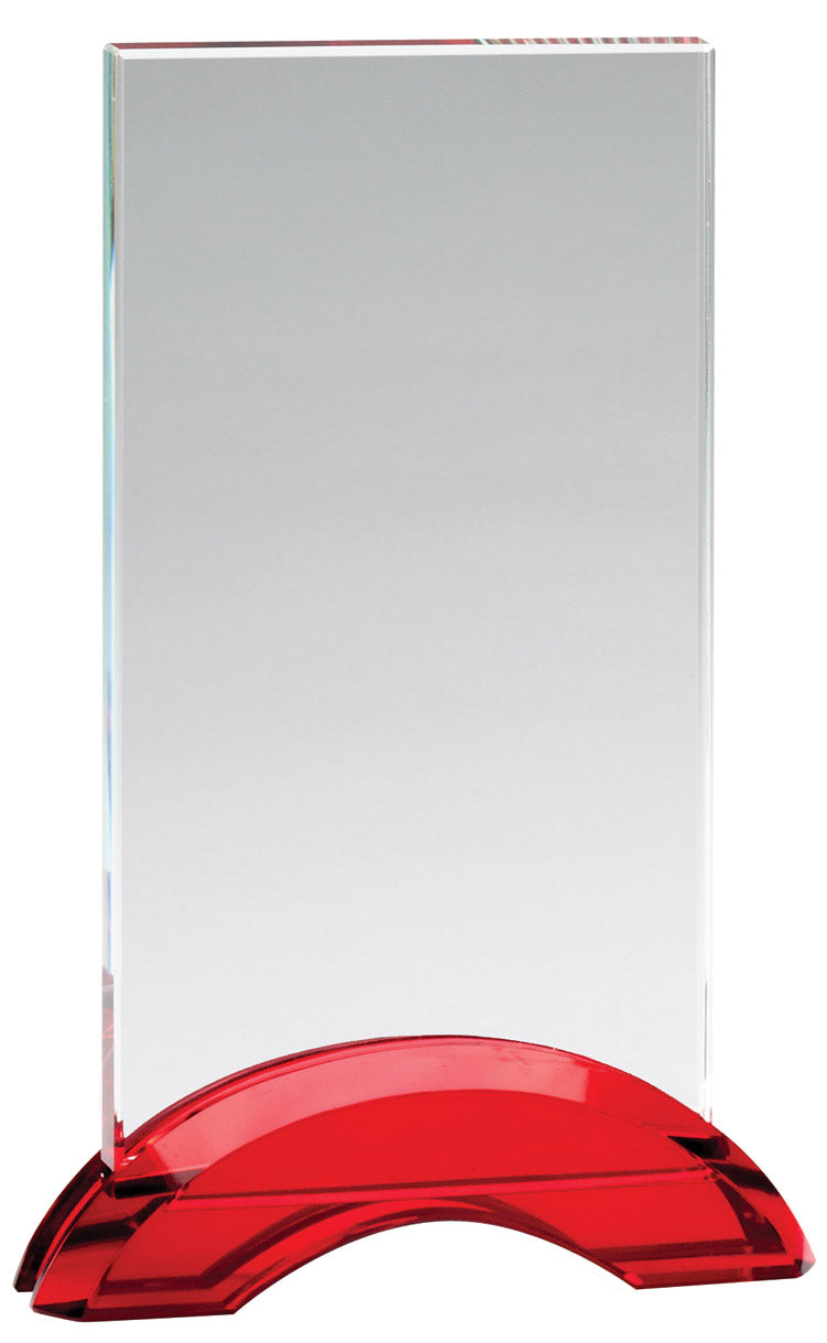 Rectangle Plaque w/ Red Arc