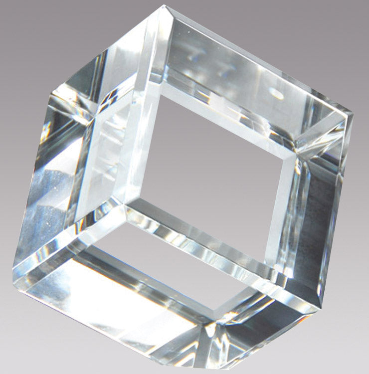 Crystal Cube on Corner Edge