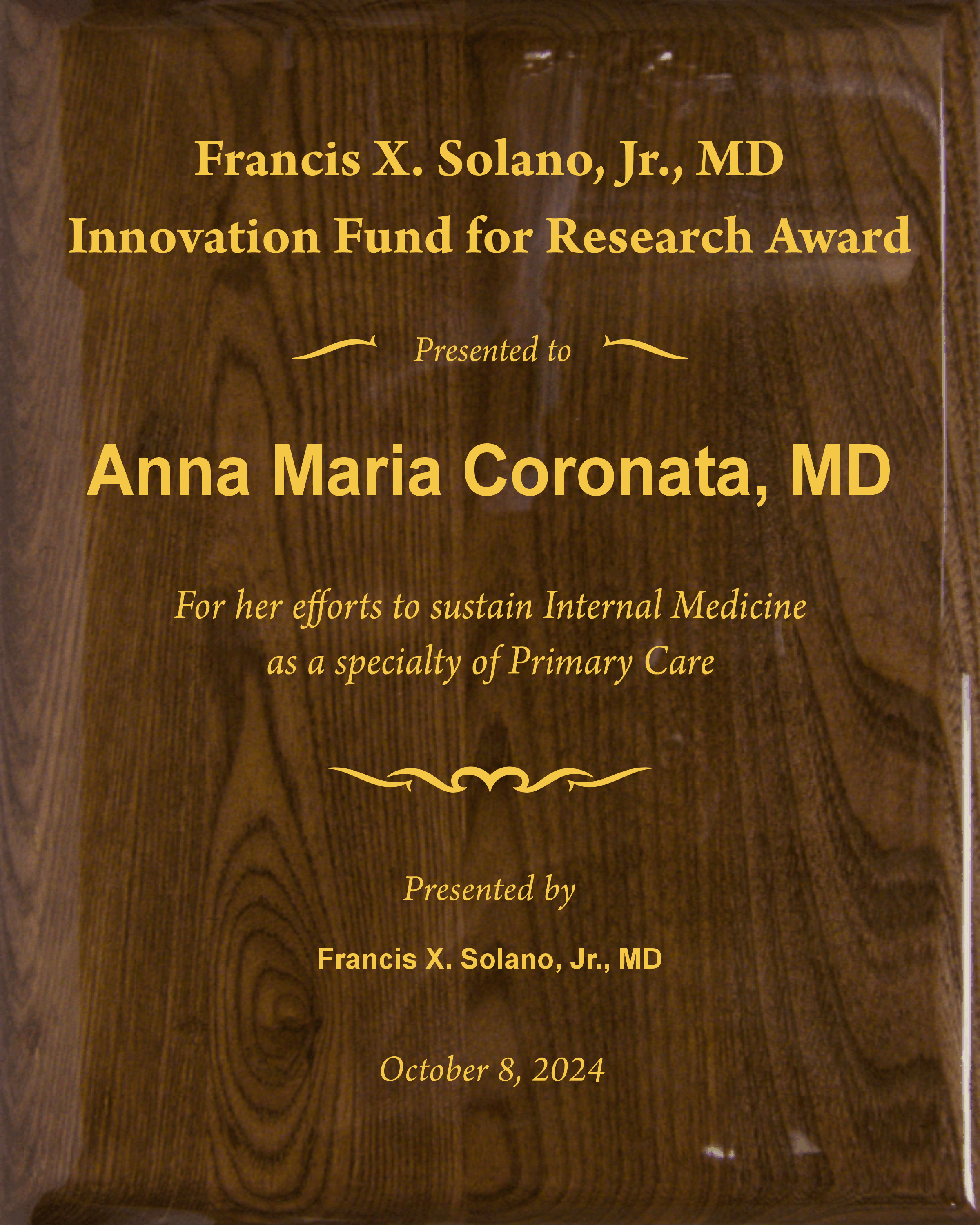 Walnut Piano Finish Plaque