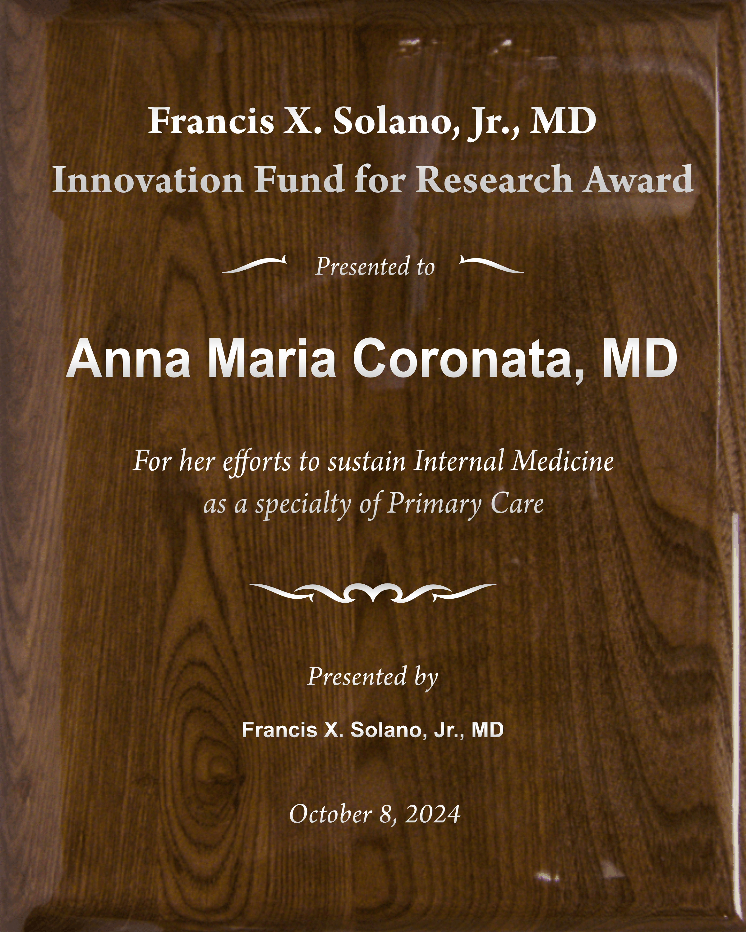 Walnut Piano Finish Plaque