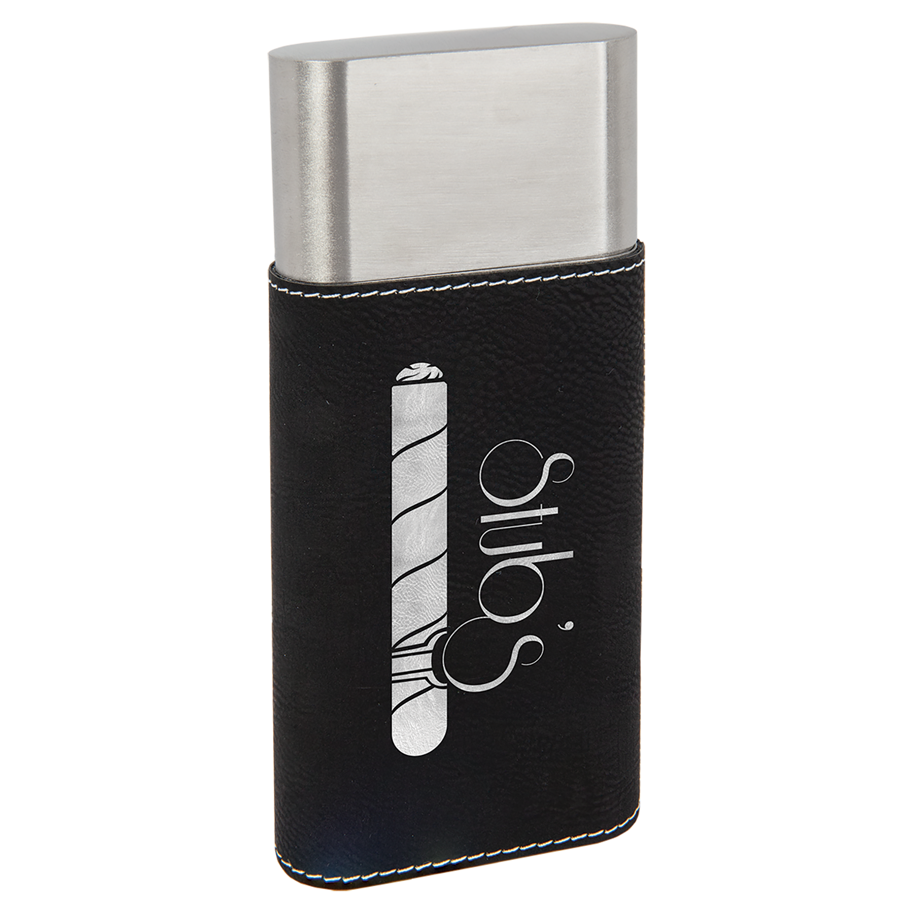 Laserable Leatherette Cigar Cases with Cutters