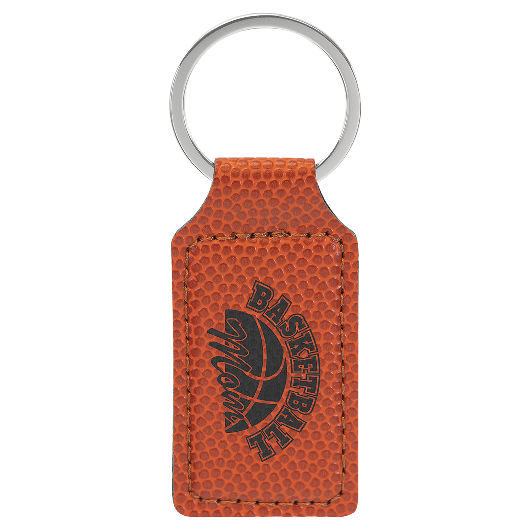 Basketball Laserable Leatherette Keychains