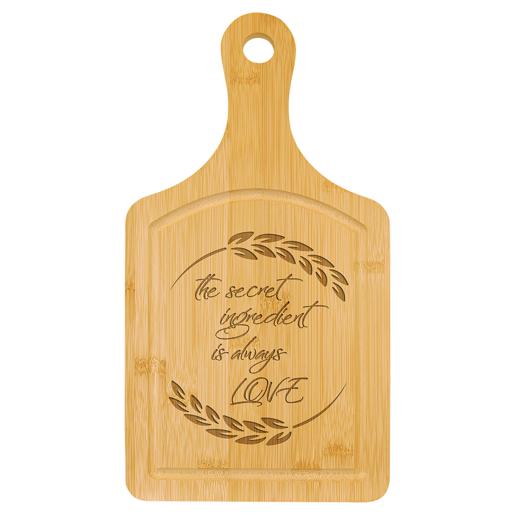 Bamboo Cutting Board with Drip Ring