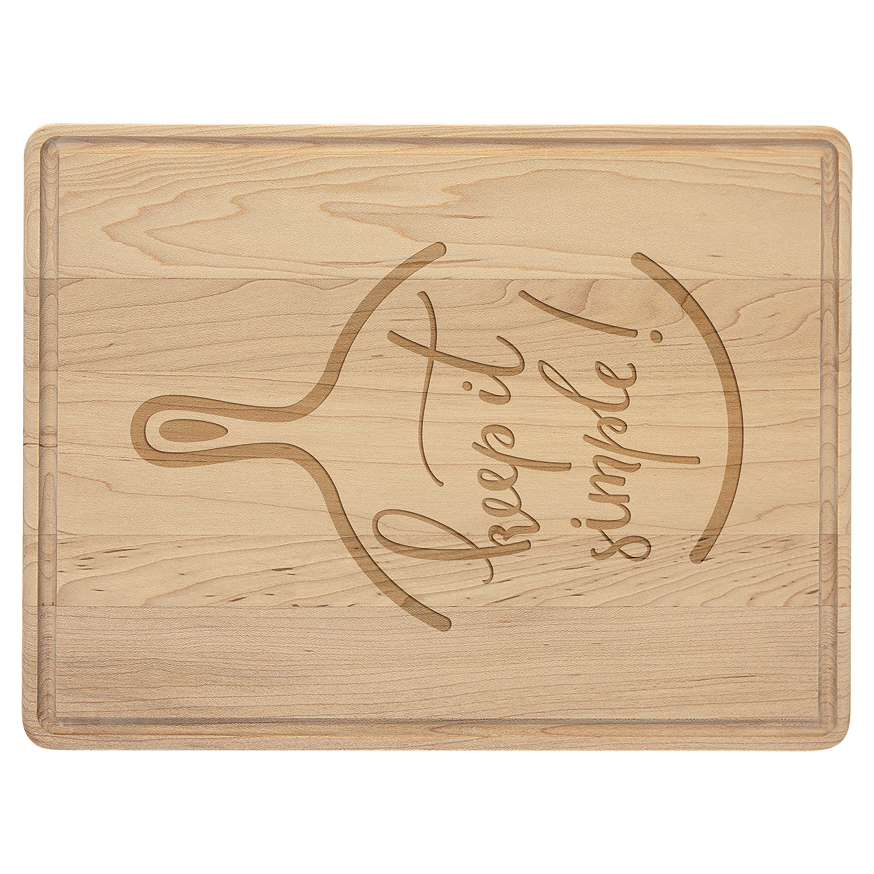 Maple Cutting Board with Drip Ring