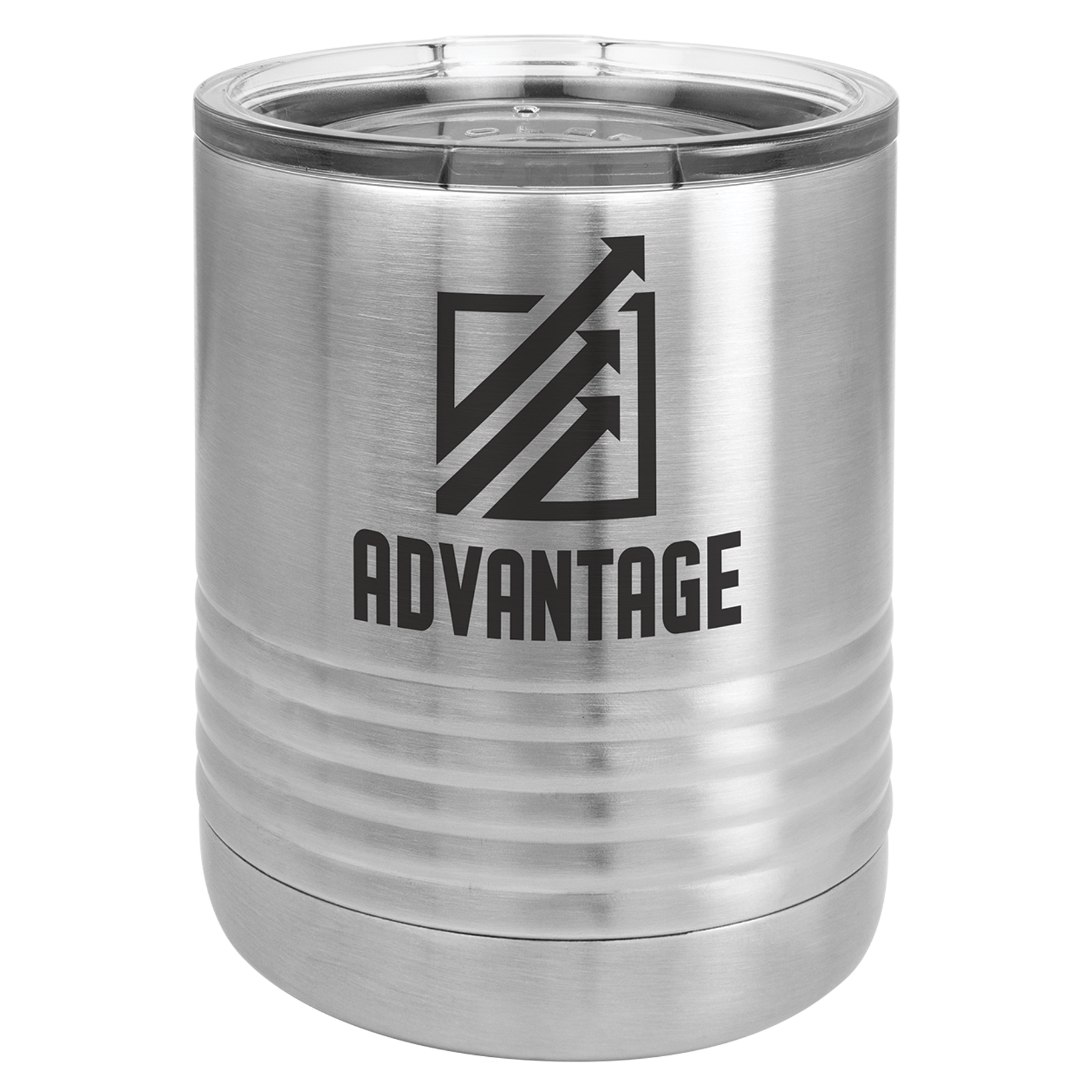 10 oz. Polar Camel Stainless Steel Tumbler w/Standard Open Lid