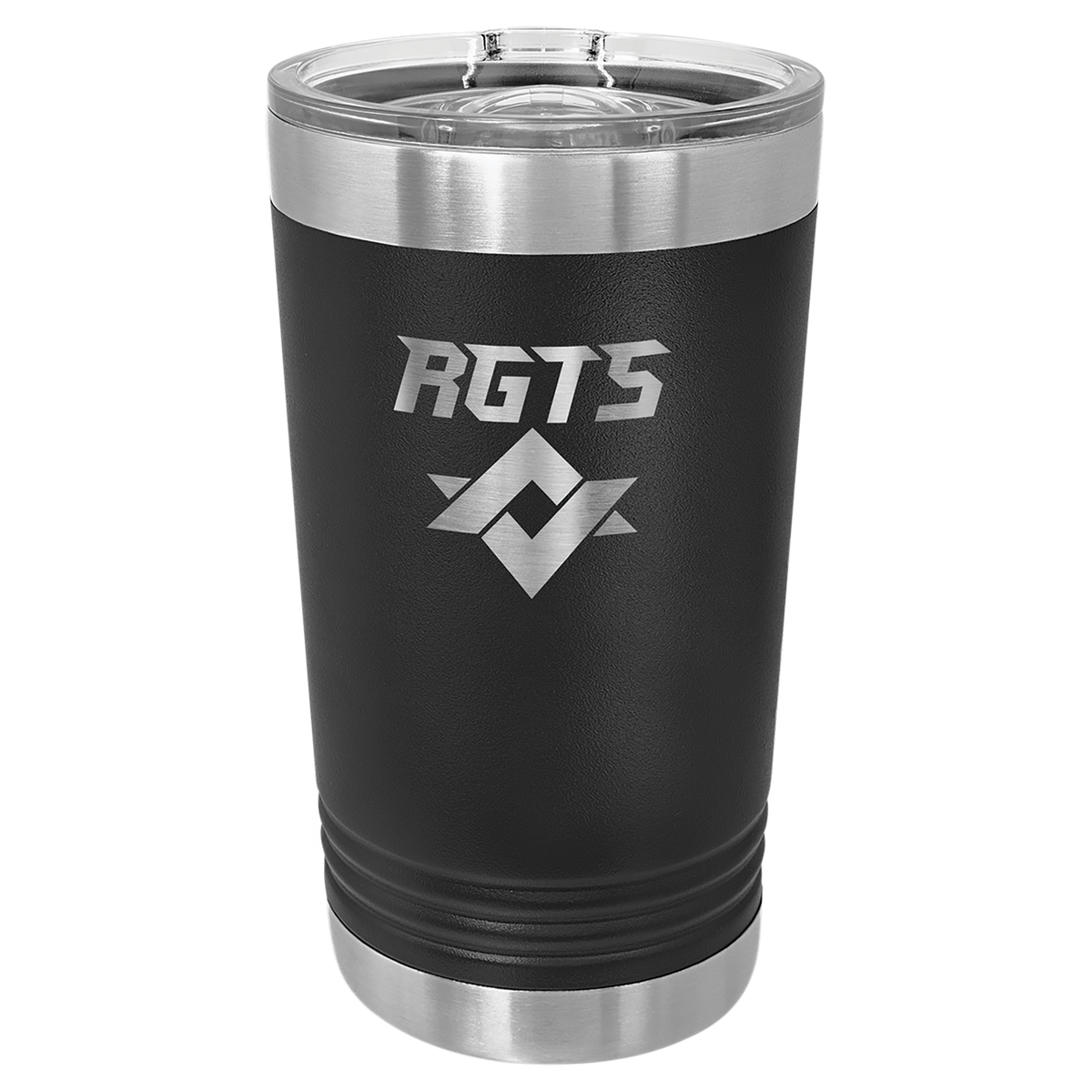 16 oz. Polar Camel Stainless Steel Pints with Clear Slider Lid