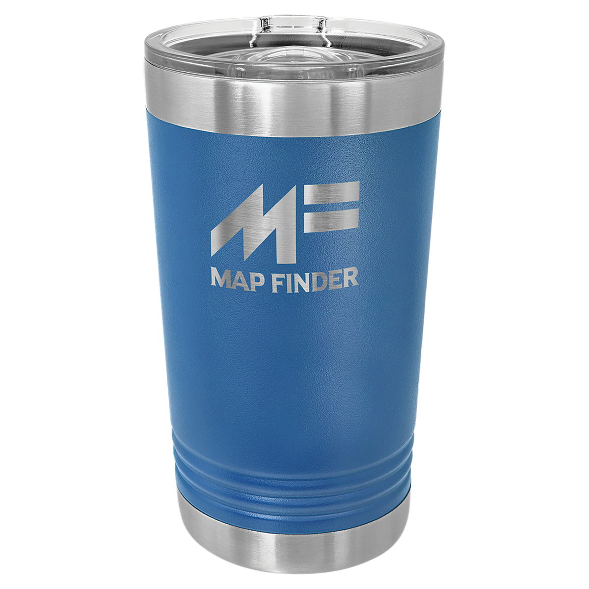 16 oz. Polar Camel Stainless Steel Pints with Clear Slider Lid