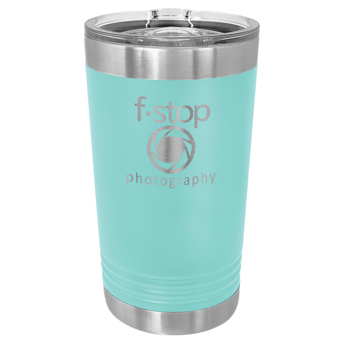 16 oz. Polar Camel Stainless Steel Pints with Clear Slider Lid