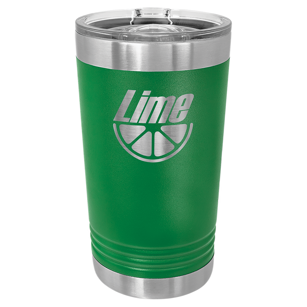 16 oz. Polar Camel Stainless Steel Pints with Clear Slider Lid