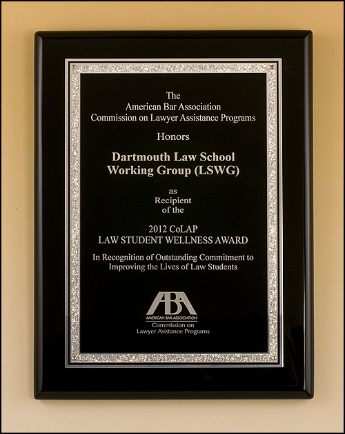 Black Piano Finish Plaque - Textured Black & Silver Plate with Silver Florentine Border