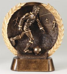 Male Soccer Resin Plate