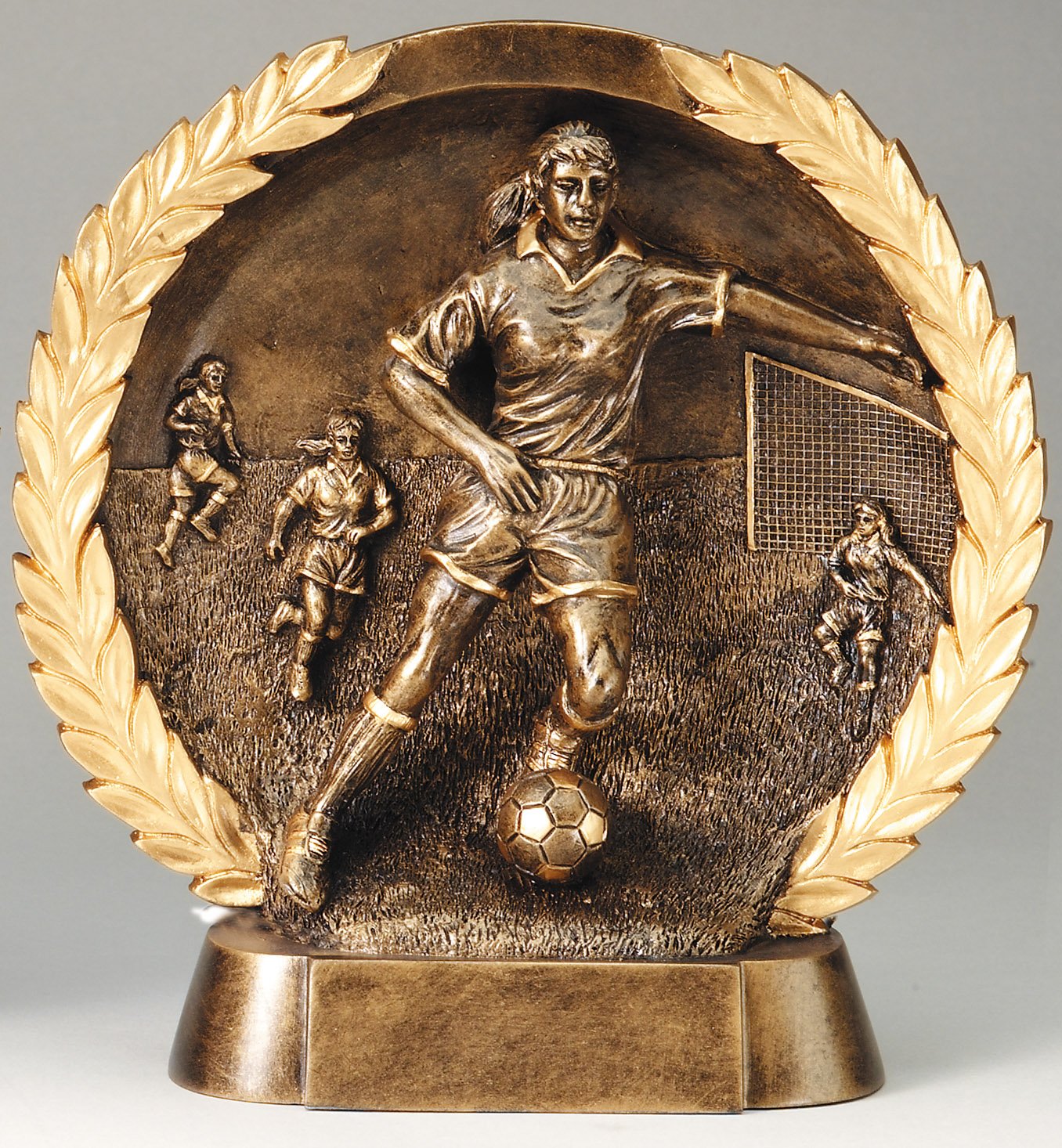 Female Soccer Resin Plate