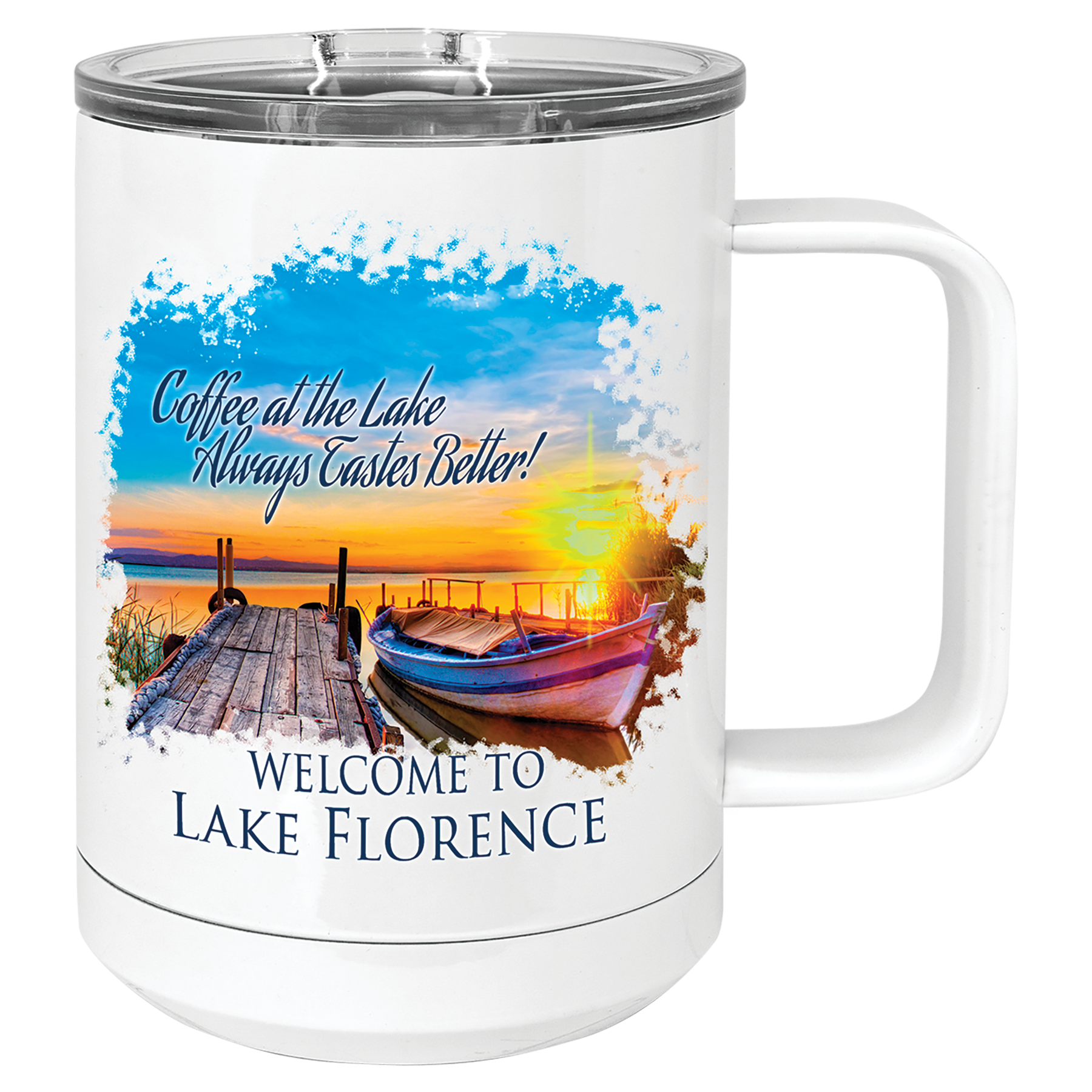 15 oz. Polar Camel Stainless Steel Vacuum Insulated Mug with Slider Lid