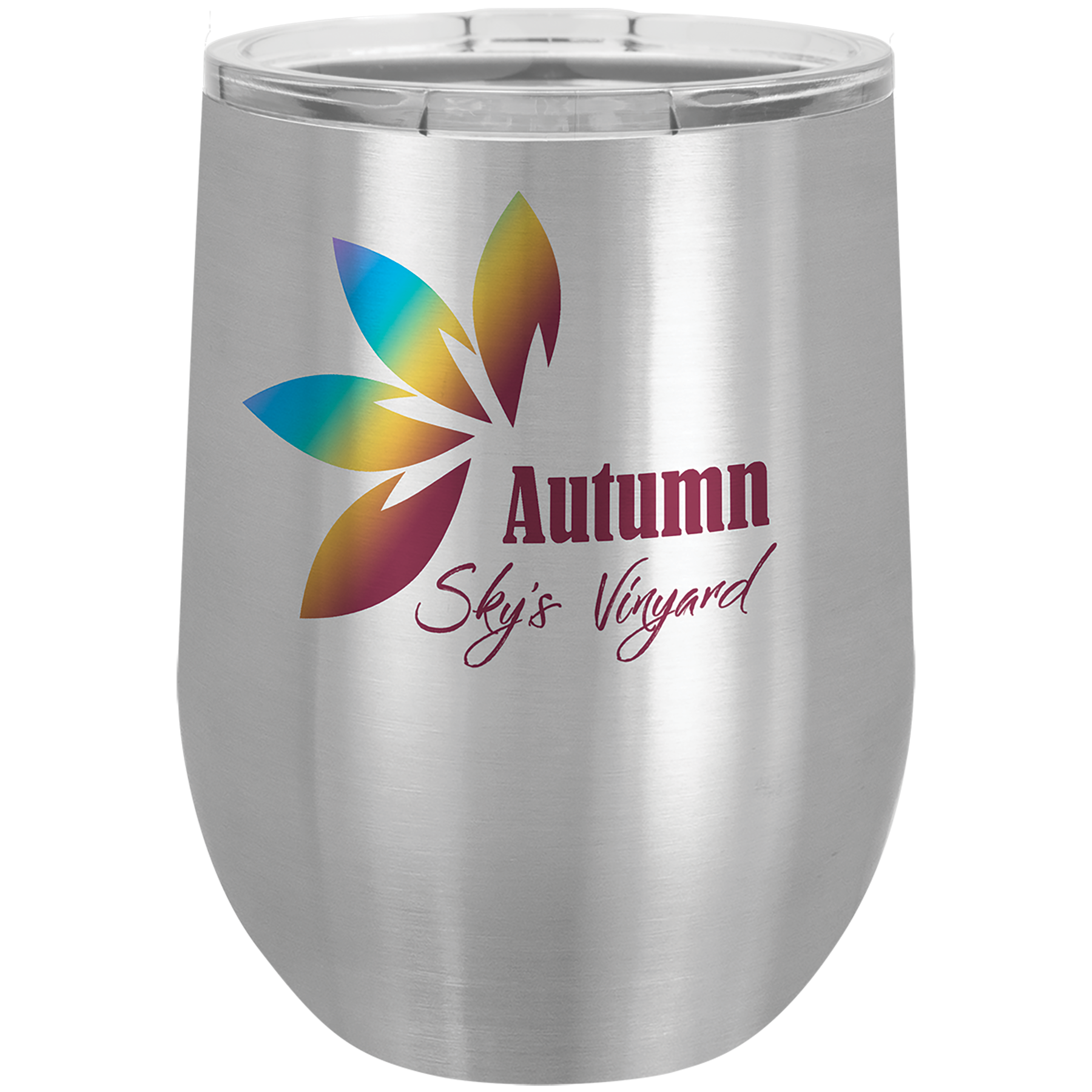 12 oz. Polar Camel Stainless Steel Vacuum Insulated Stemless Wine Tumbler with Lid