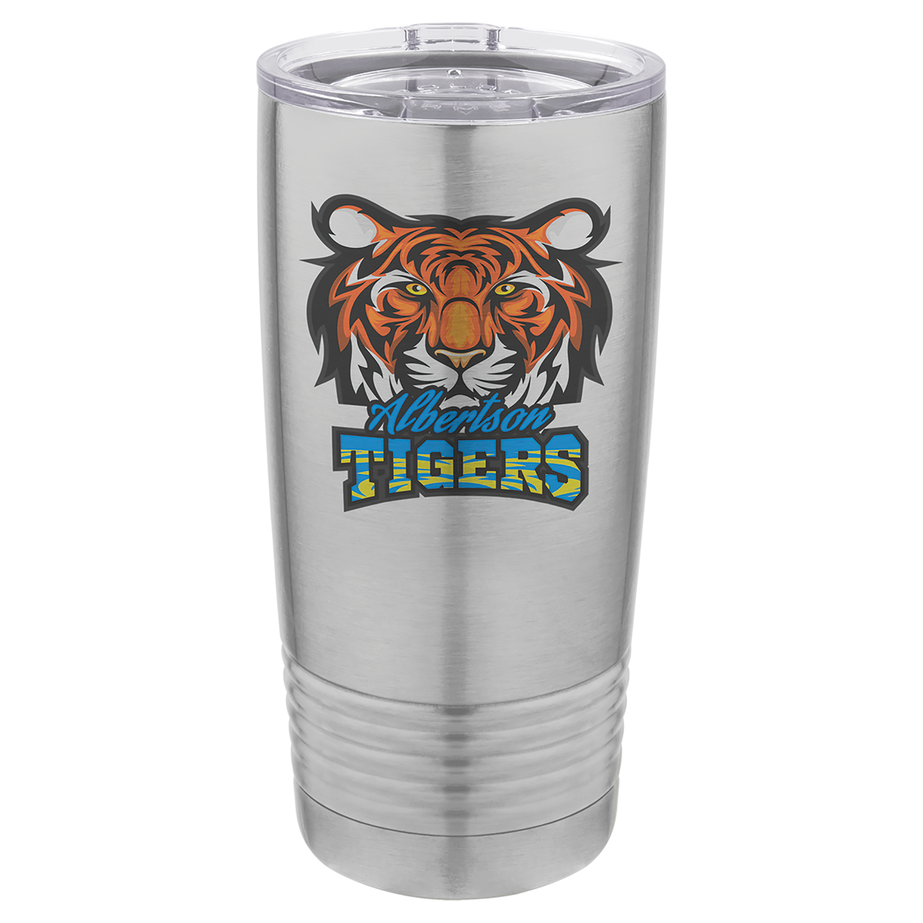 20 oz. Stainless Steel Vacuum Insulated Ringneck Tumbler with Clear Lid