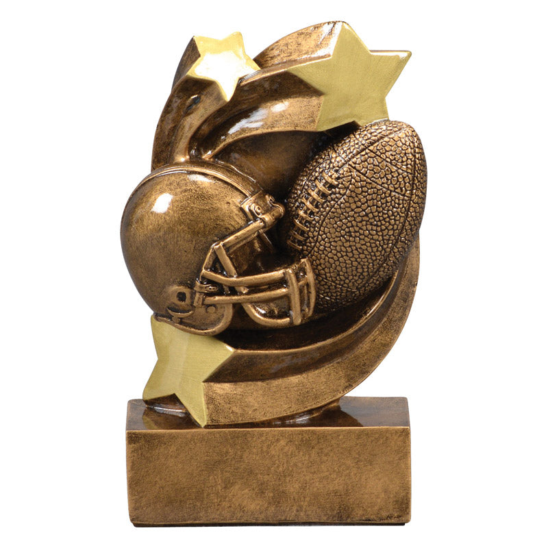 Star Swirl Football Resin