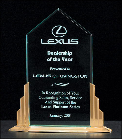 Jade Peak Award w/ Gold Aluminum Base