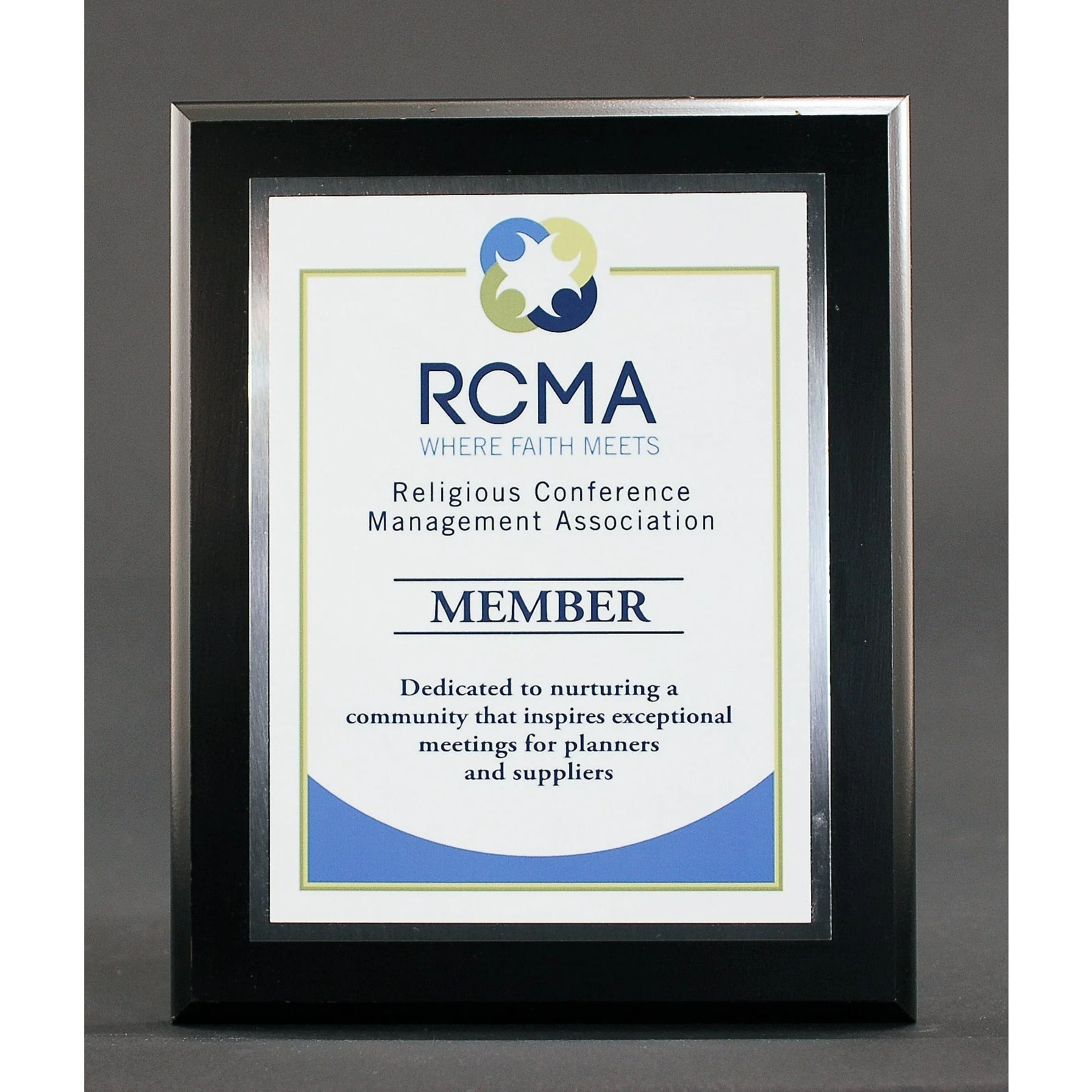 Black Finish Plaque