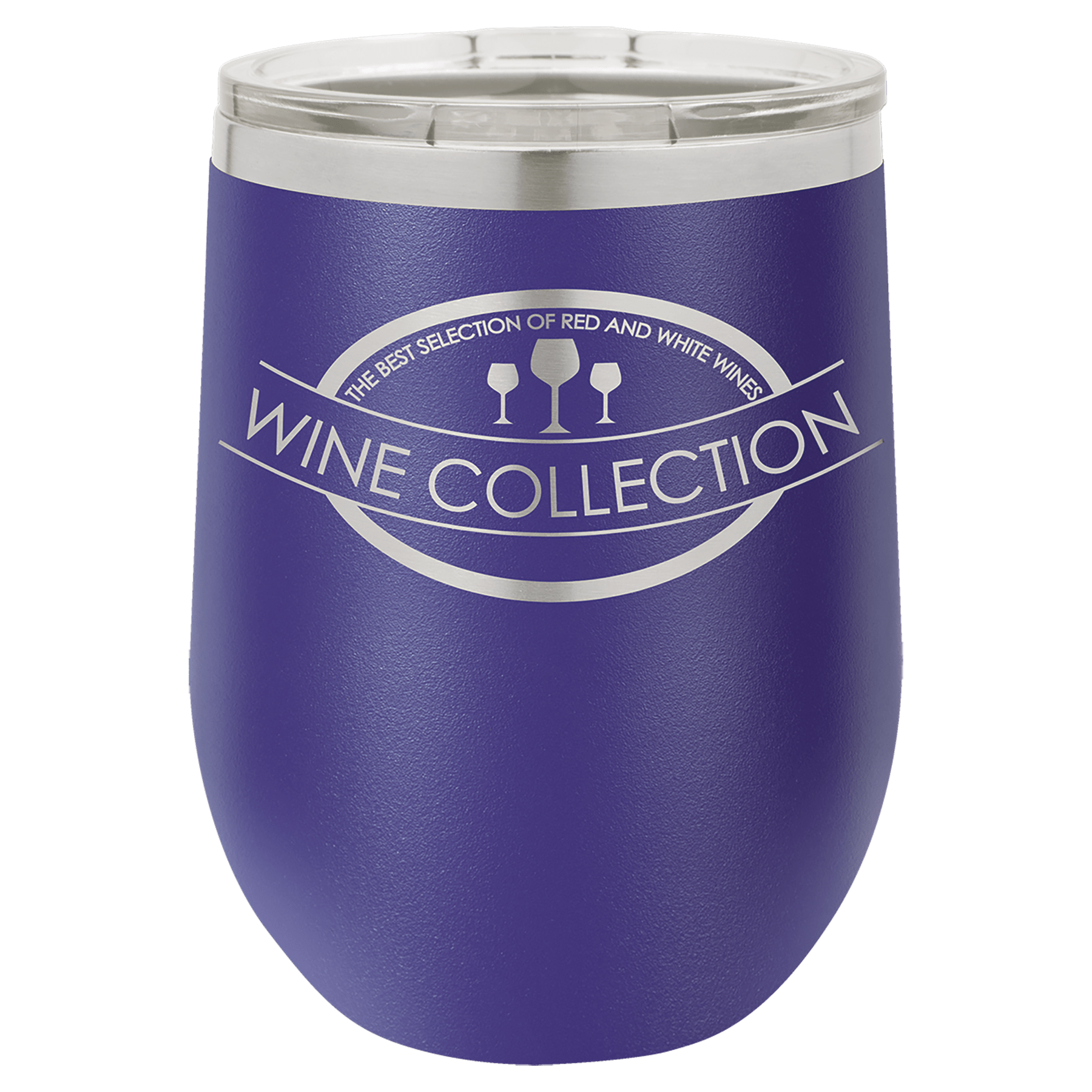 12 oz. Polar Camel Stainless Steel Vacuum Insulated Stemless Wine Tumbler with Lid