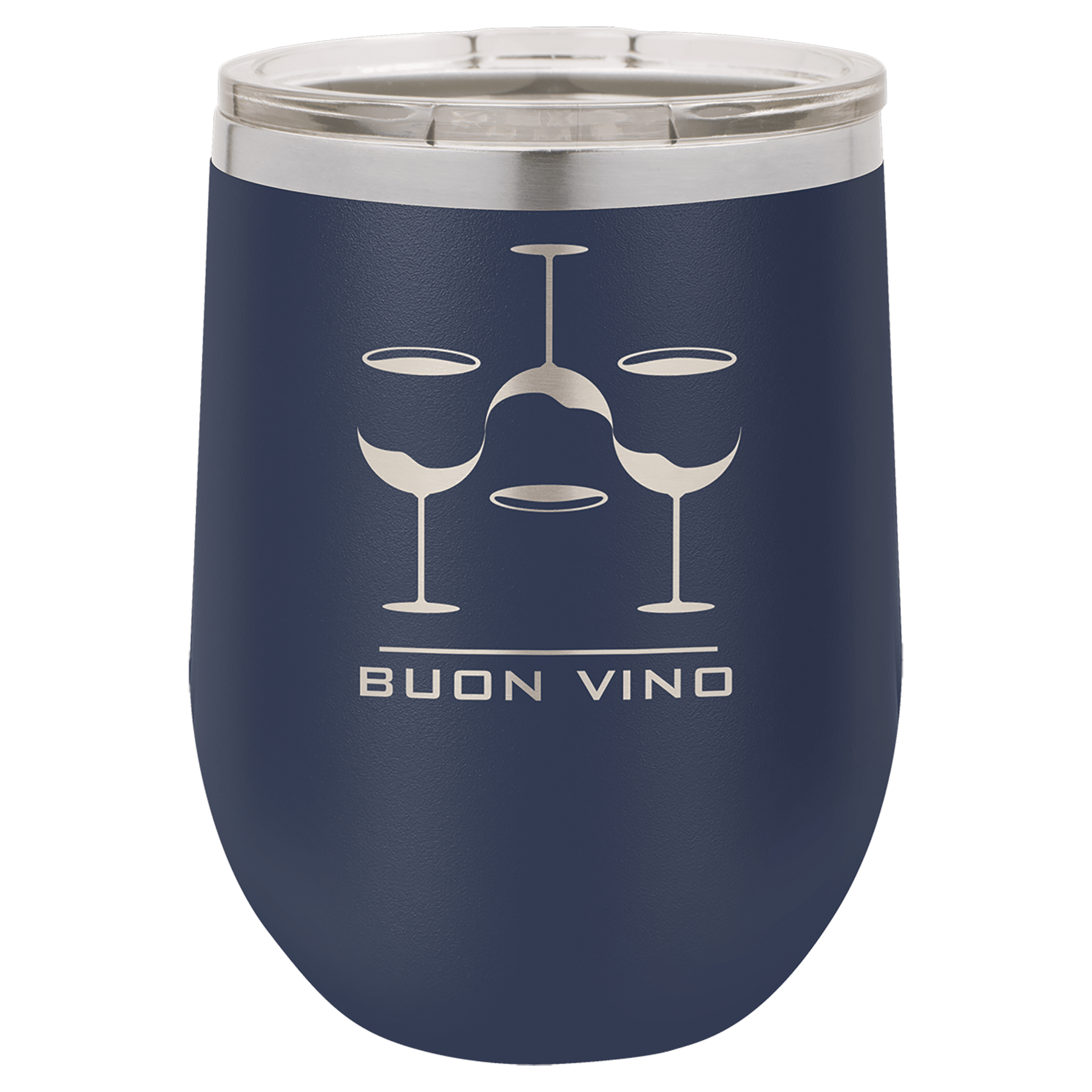 12 oz. Polar Camel Stainless Steel Vacuum Insulated Stemless Wine Tumbler with Lid