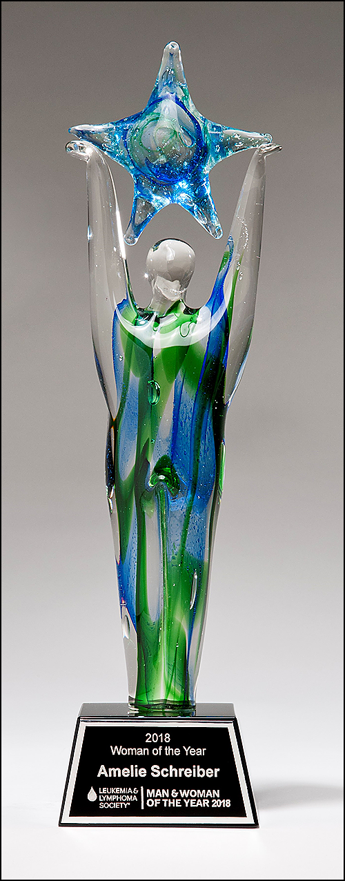 Star Achiever Art Glass