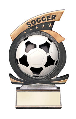 Gold Stars Soccer Ball Resin