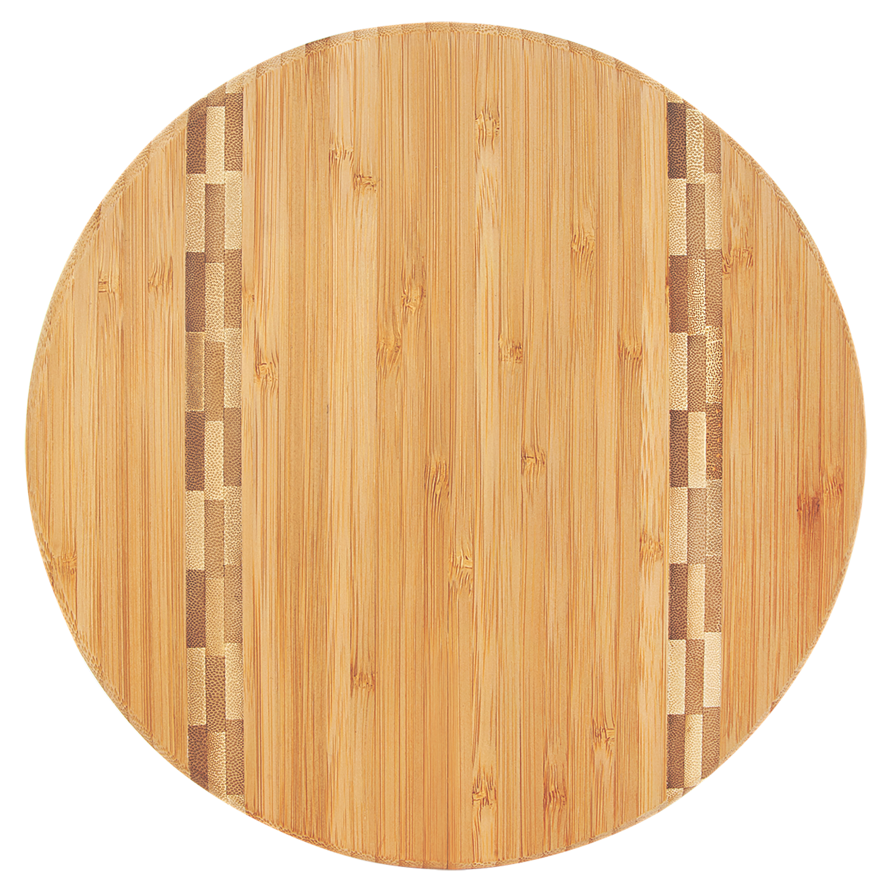 Bamboo Cutting Board with Butcher Block Inlay