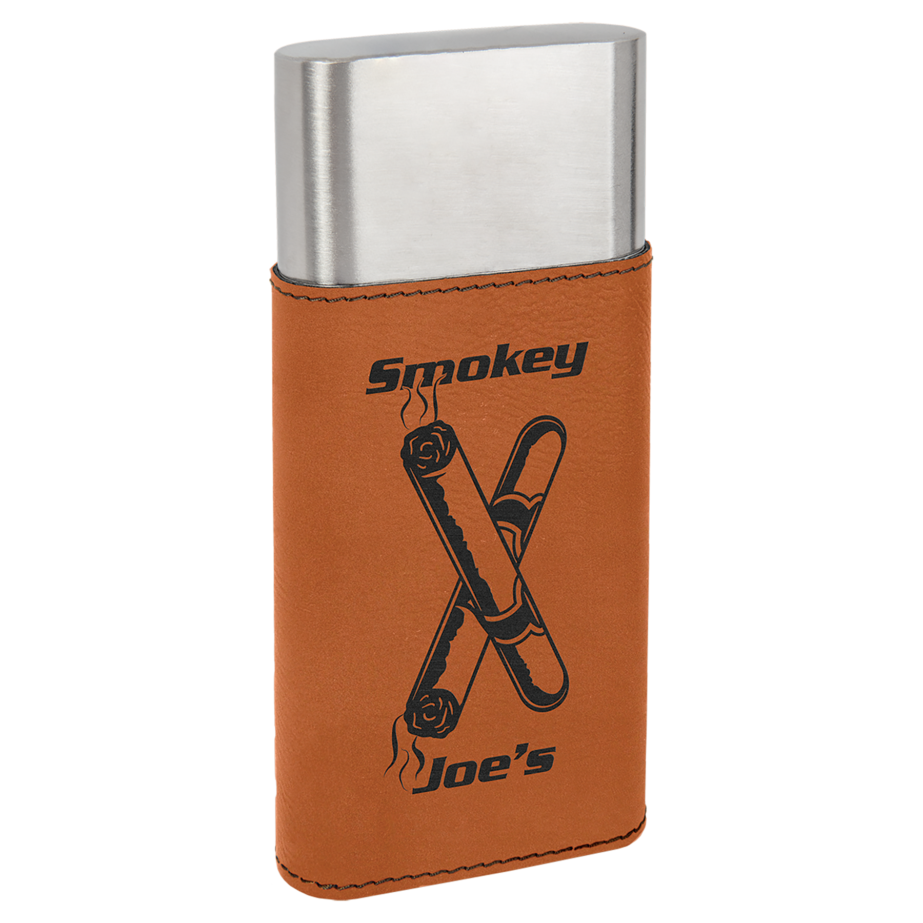 Laserable Leatherette Cigar Cases with Cutters