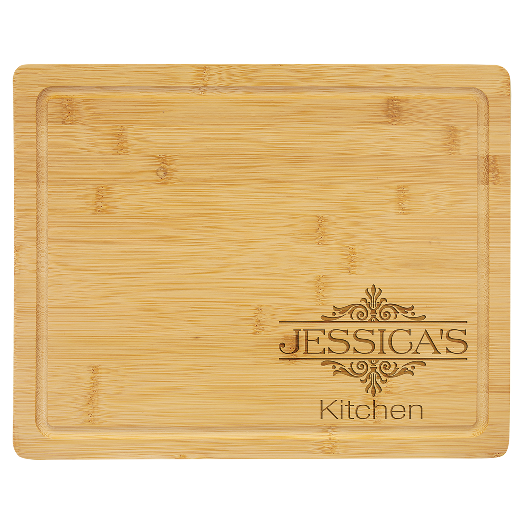 Bamboo Cutting Board with Drip Ring