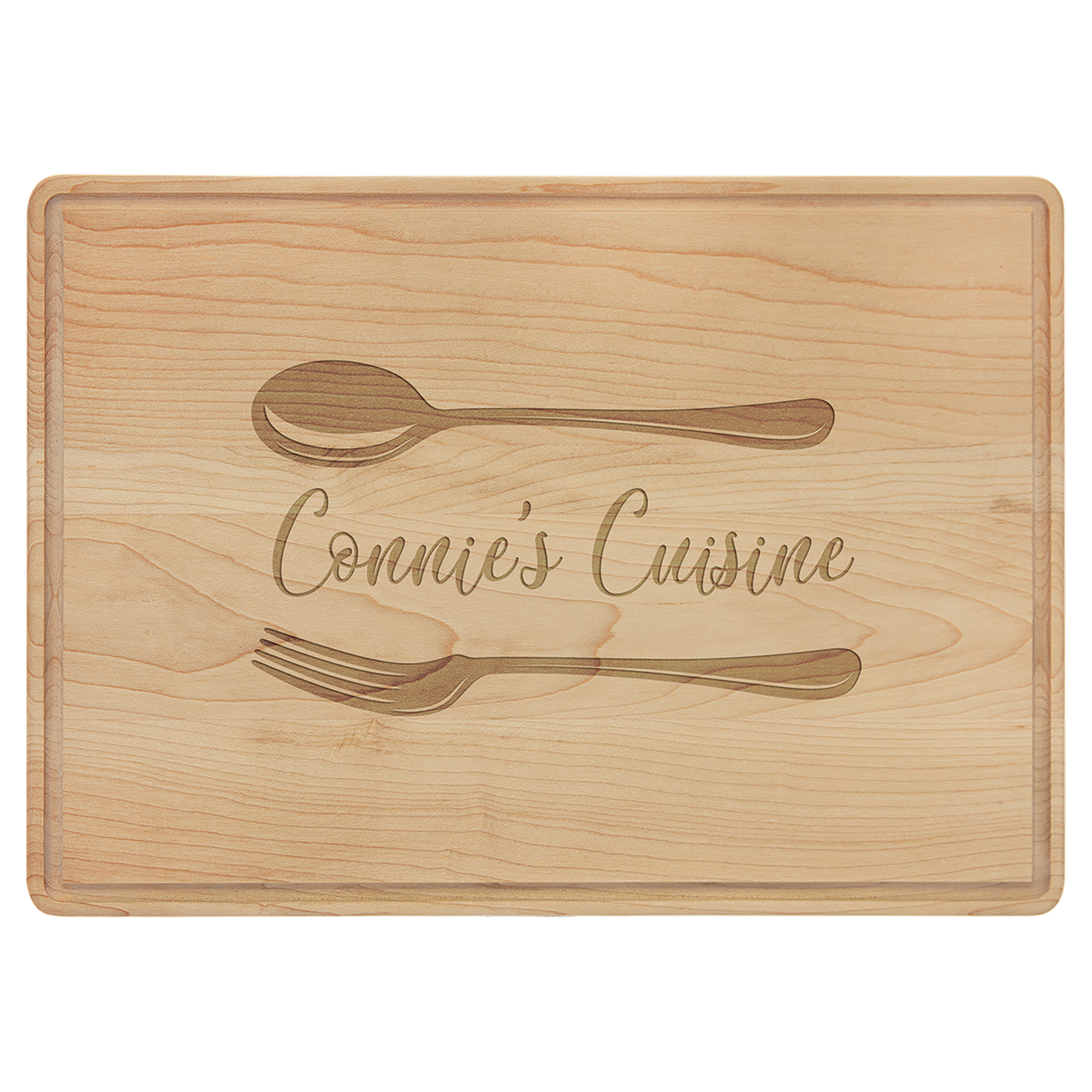 Maple Cutting Board with Drip Ring