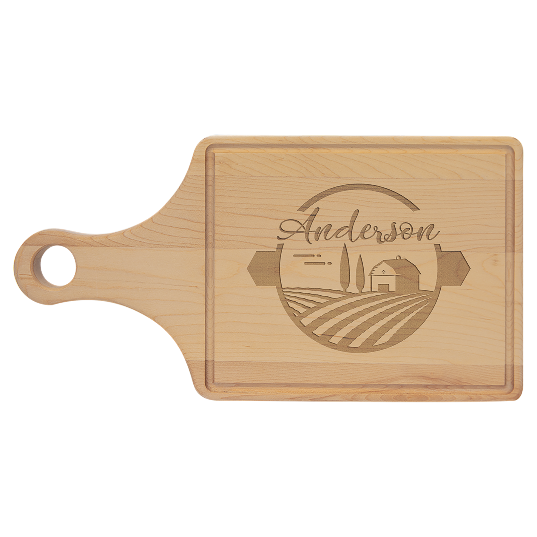 Maple Cutting Board with Drip Ring
