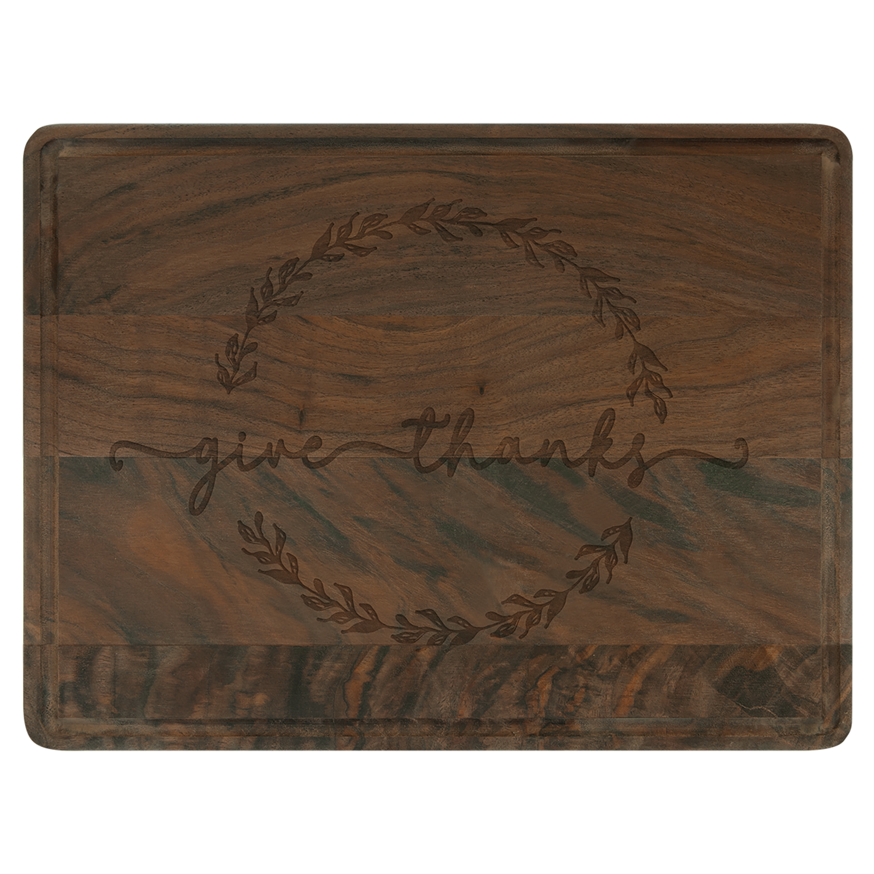 Walnut Cutting Board with Drip Ring
