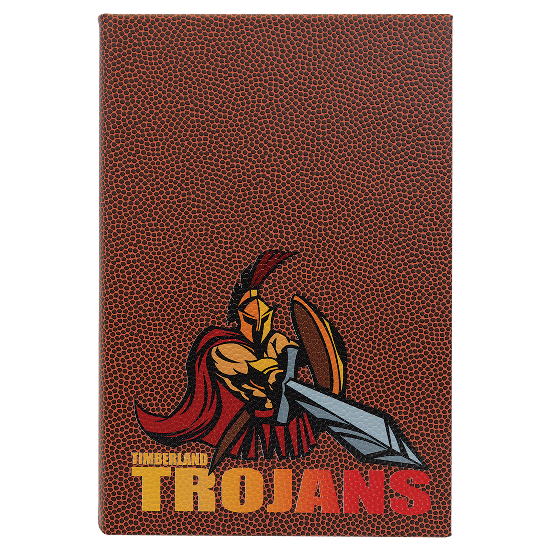 Football Laserable Leatherette Journal with Lined Paper