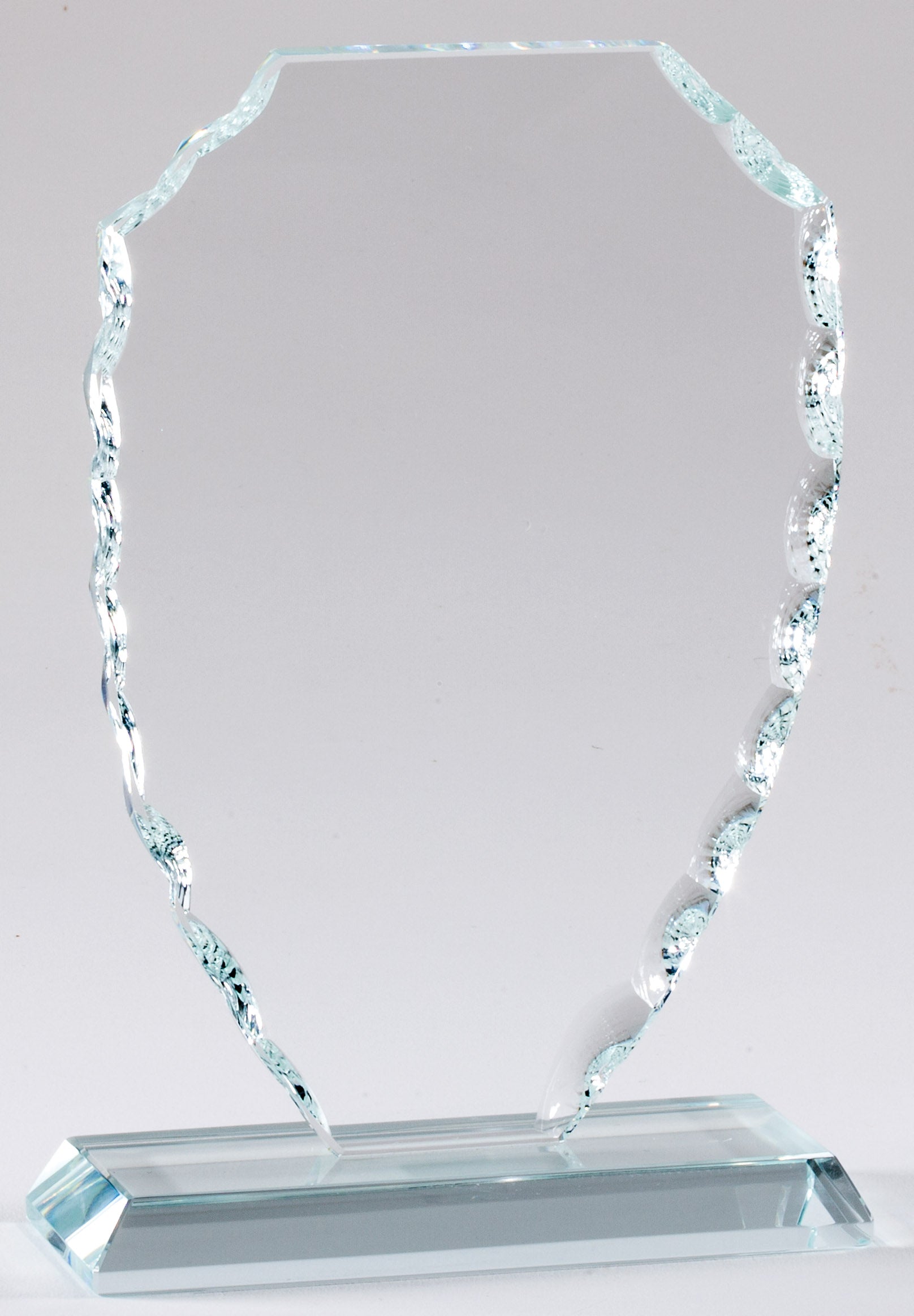 Pearl Edge Glass Shield Award