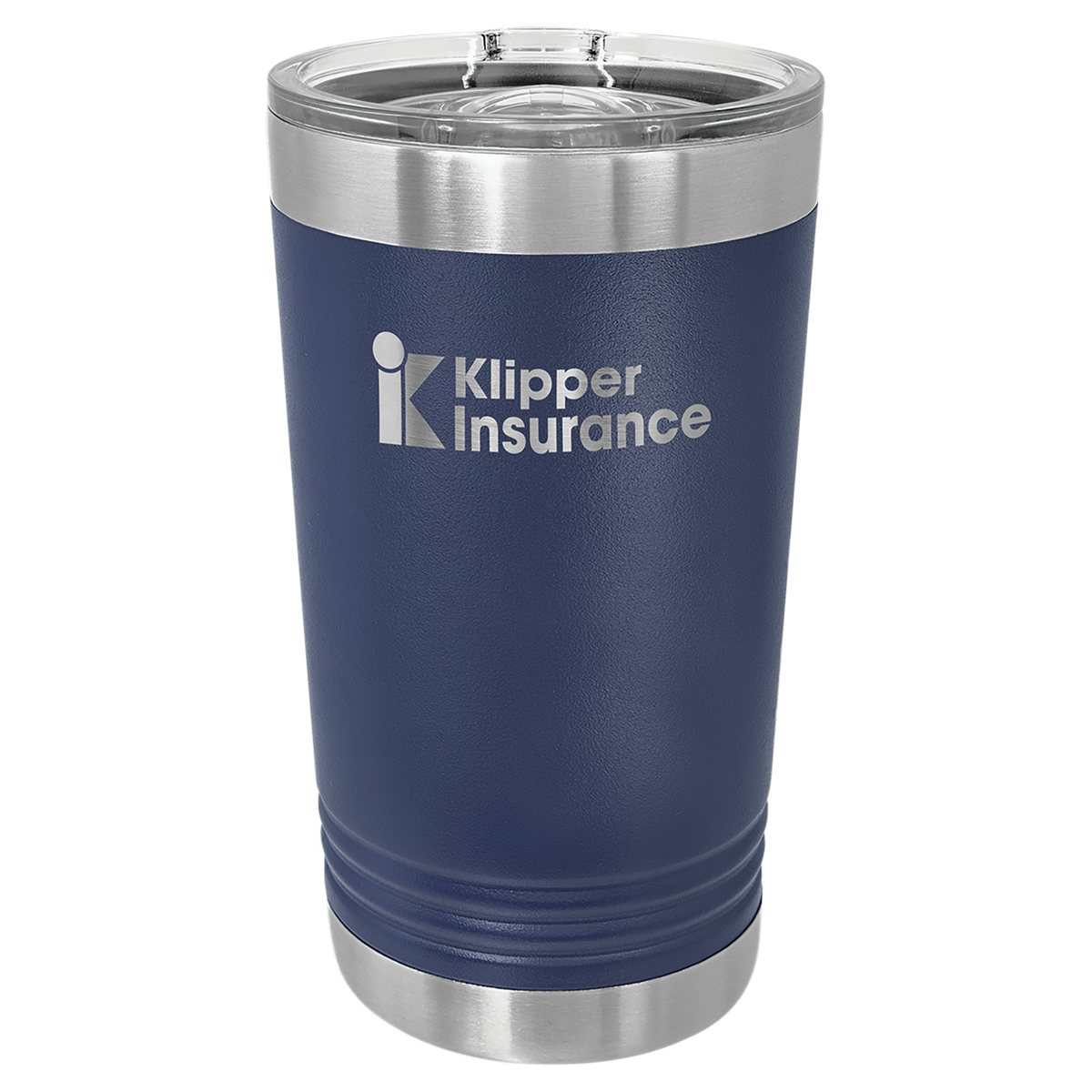 16 oz. Polar Camel Stainless Steel Pints with Clear Slider Lid