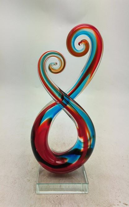 Multi-Color Octopus Legs Art Glass