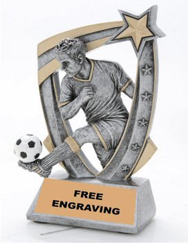 3D Star Male Soccer Resin