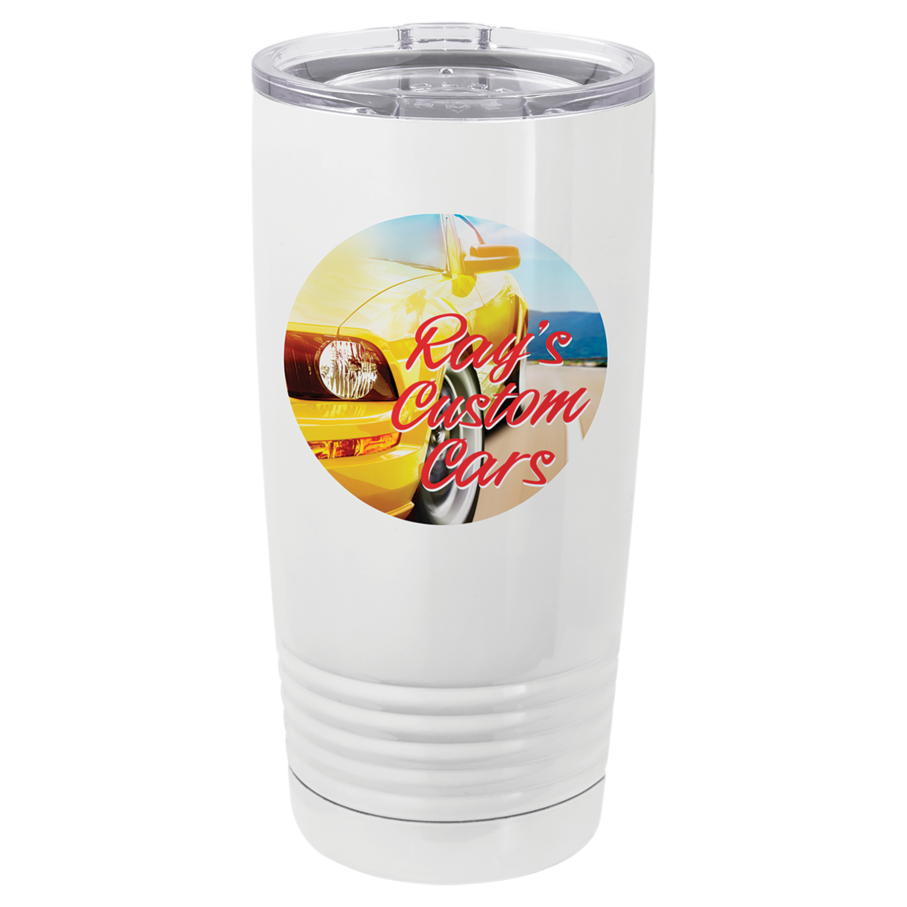 20 oz. Stainless Steel Vacuum Insulated Ringneck Tumbler with Clear Lid