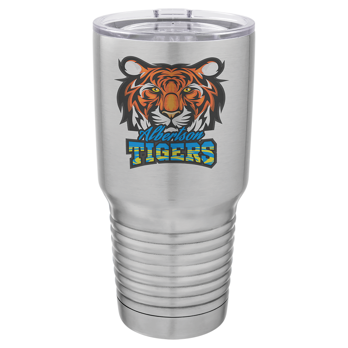 30 oz. Stainless Steel Vacuum Insulated Ringneck Tumbler with Clear Lid