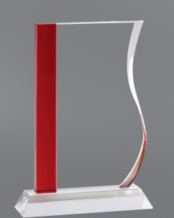 Red Stripe Wave Crystal