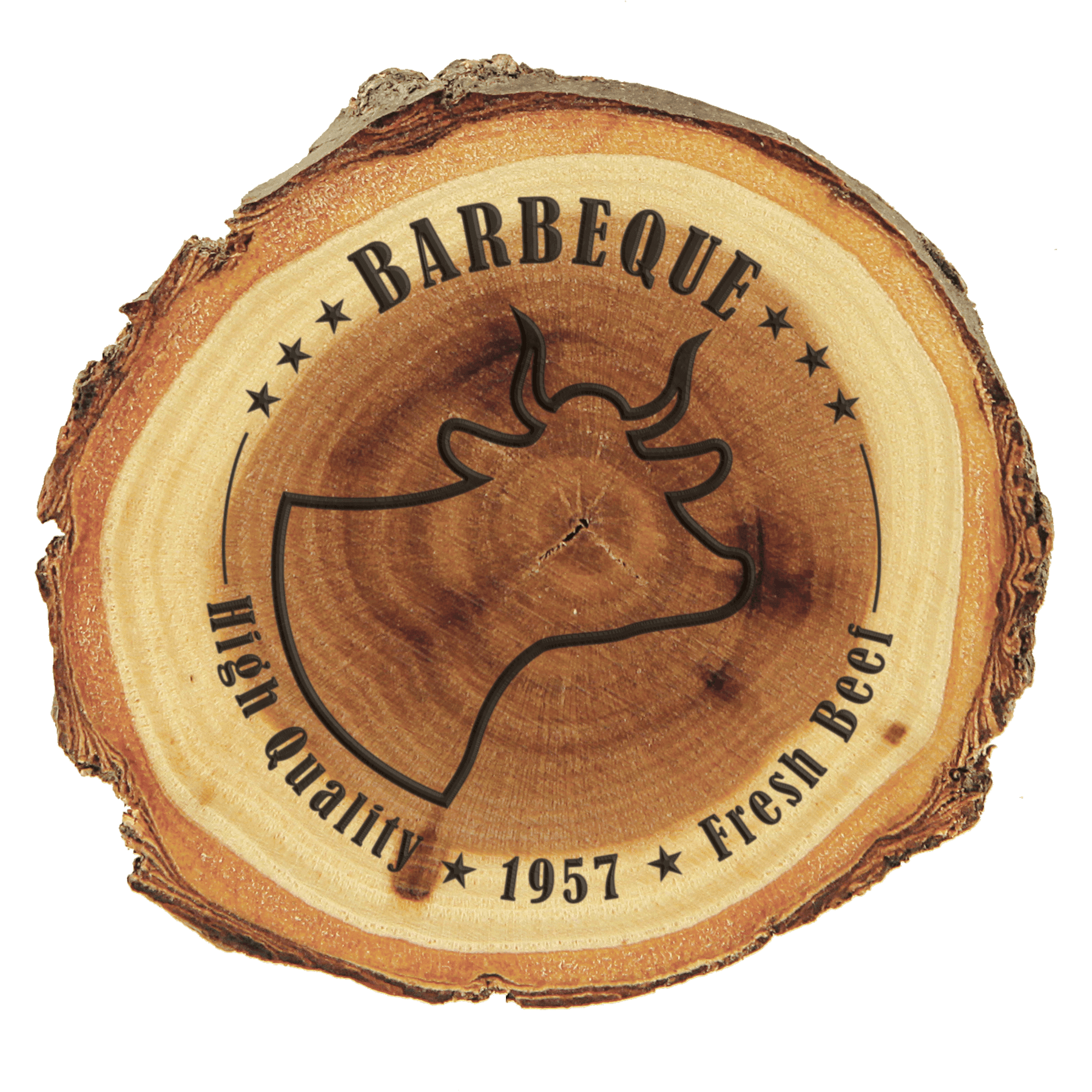 Old West Log Magnet - Elm