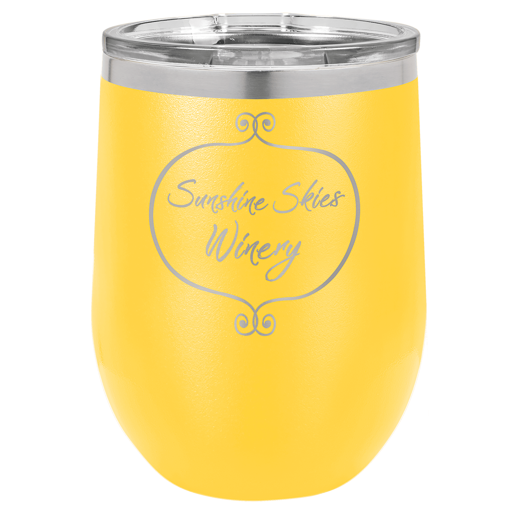 12 oz. Polar Camel Stainless Steel Vacuum Insulated Stemless Wine Tumbler with Lid